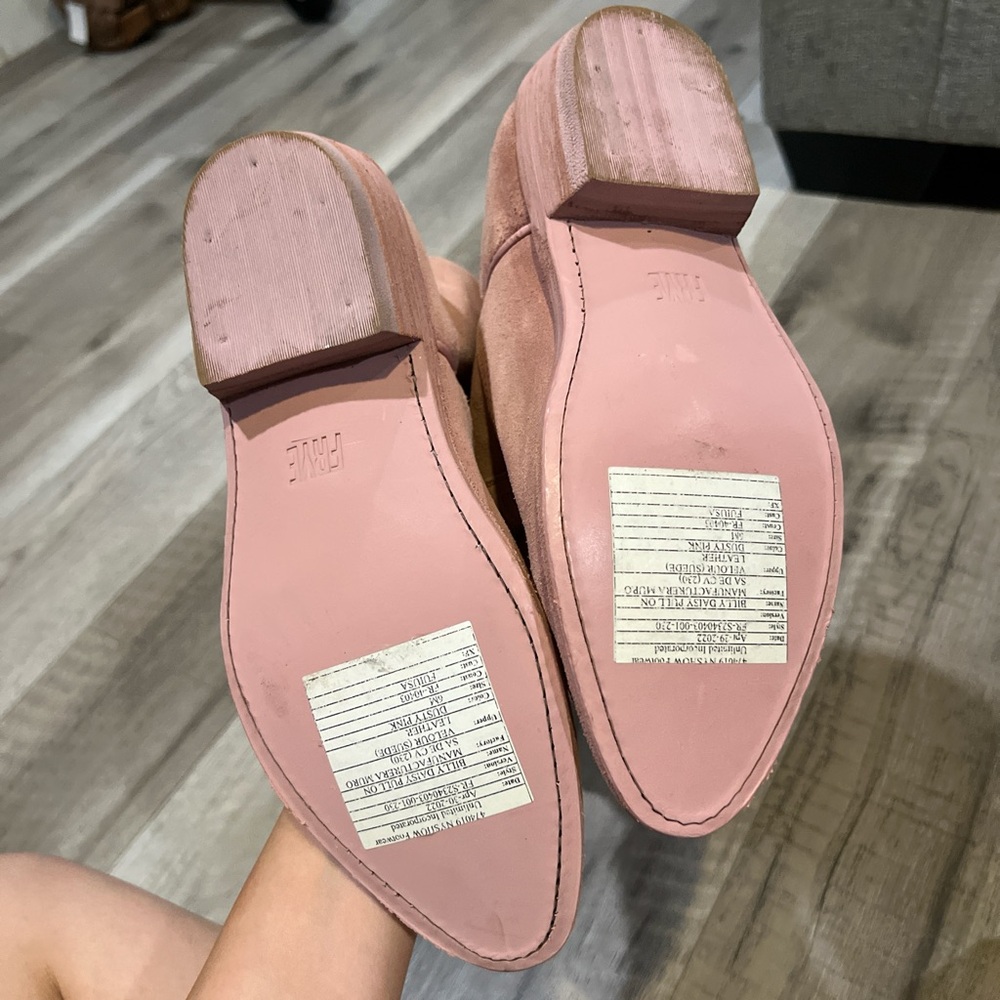 Frye Pink Suede Cowboy Boots - Picture 7 of 10
